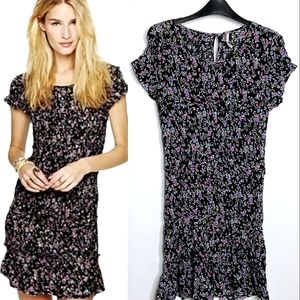 Free People Smocked Floral Mini Dress size medium